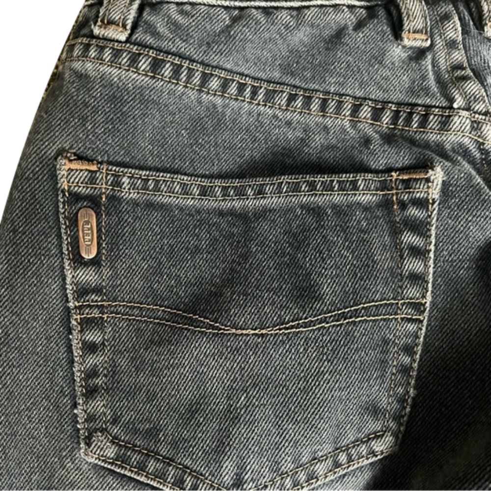 Vintage 90s International World Pepe Service Mom Fit High Rise Black Jeans 25 - Picture 8 of 8